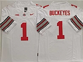 Men's Ohio State Buckeyes #1 Buckeyes White 2025 F.U.S.E. Limited Stitched Jersey,baseball caps,new era cap wholesale,wholesale hats